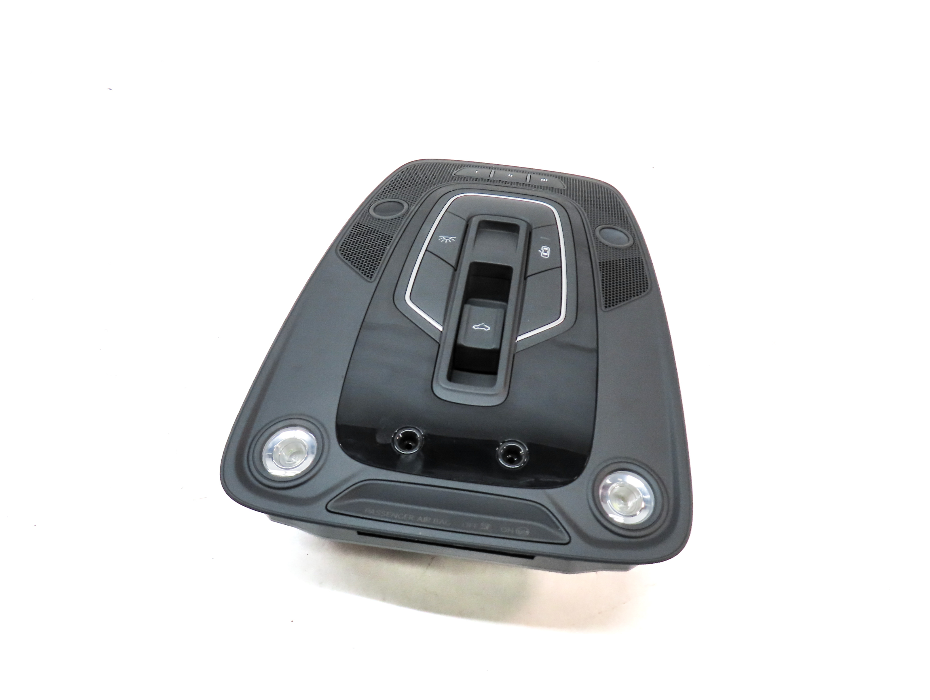 2018 AUDI A4 (B9 8W) FRONT OVERHEAD DOME LIGHT LAMP w/SWITCHES (BLACK) — exact item pictured